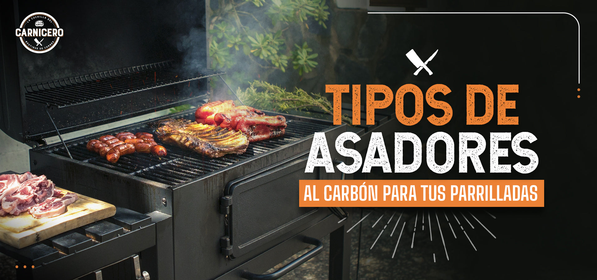 Tipos de asadores al carbón para tus parrilladas