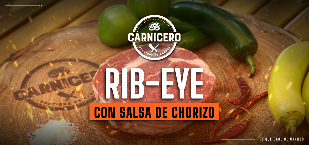 Rib Eye Roll CARNICERO con salsa de chorizo