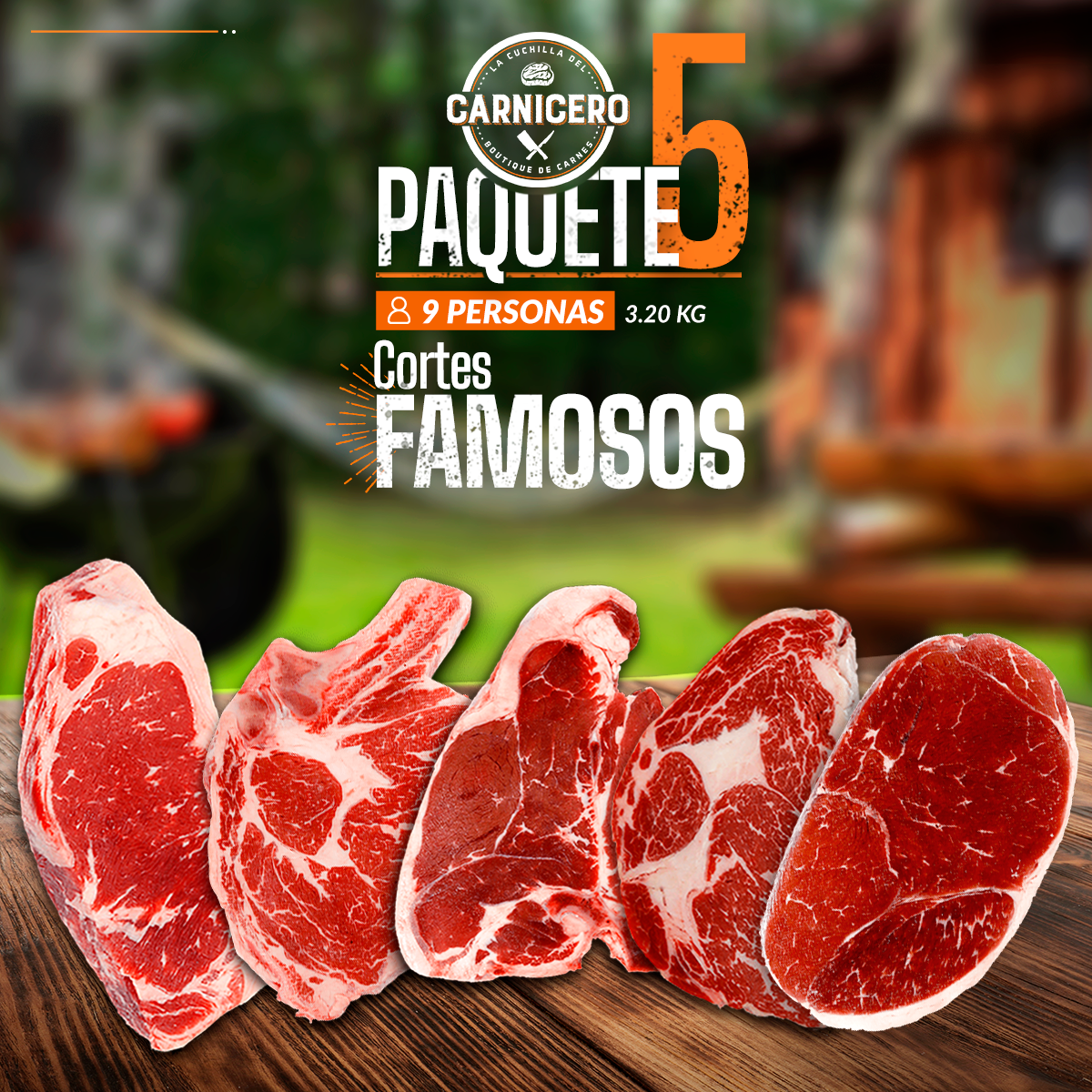 PAQUETE 5 "CORTES FAMOSOS" - Paquetes Toda Ocasión - CARNICERO MX