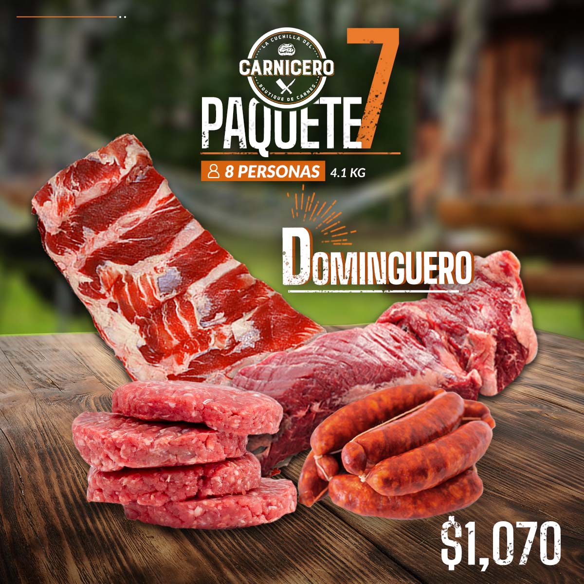 PAQUETE 7 "DOMINGUERO" - CARNICERO.MX