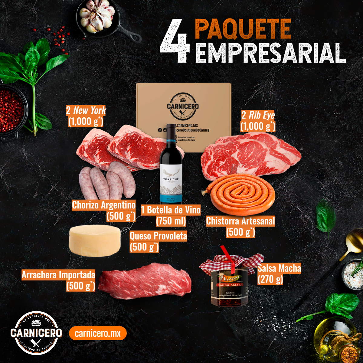Paquete Empresarial 4 "Empresarial" - CARNICERO MX
